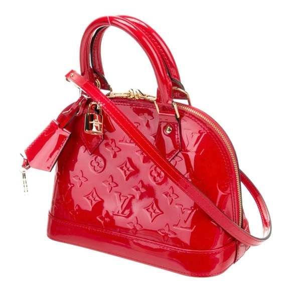 Louis Vuitton Red Vernis Leather Alma BB - Picture 4 of 13